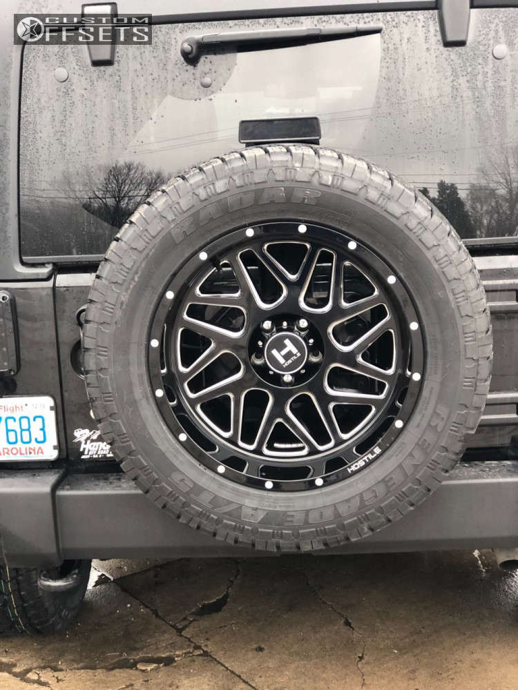 2017 Jeep Wrangler Wheel Offset Slightly Aggressive Stock 352430