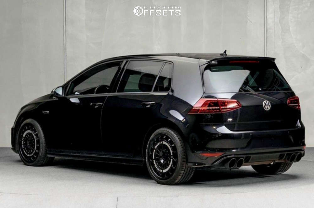 2015 Volkswagen Golf R with 18x8.5 48 Rotiform Aerodisc and 225/40R18 ...