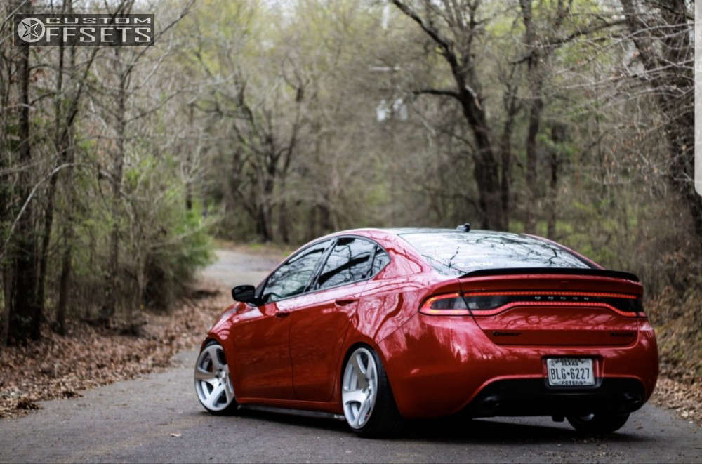 2013 Dodge Dart with 18x9.5 35 Rotiform Tmb and 215/35R18 Altenzo