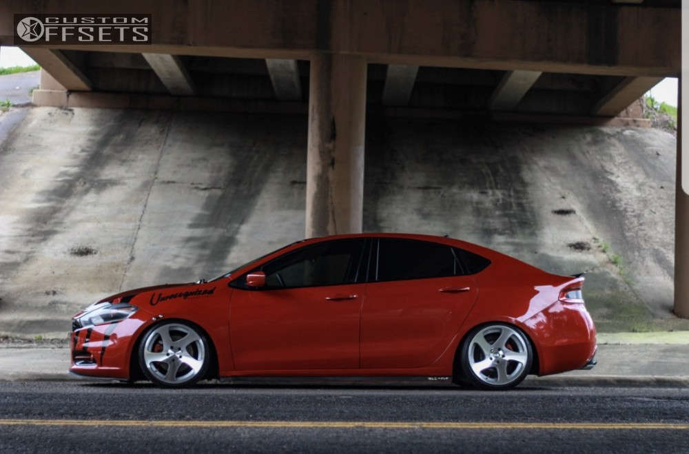 2013 Dodge Dart with 18x9.5 35 Rotiform Tmb and 215/35R18 Altenzo
