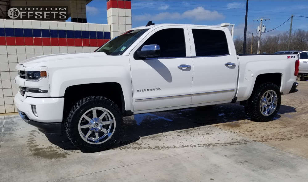 2017 Chevrolet Silverado 1500 with 20x10 -12 Fuel Maverick D536
