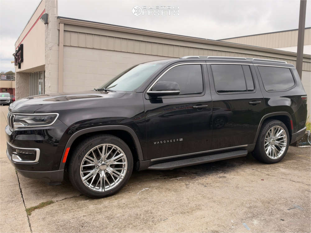 Custom Offsets Custom Rep Whees 2022 Jeep Wagoneer with 22x9.5 18 OE Concept C23 and 275/45R22 Atturo ...
