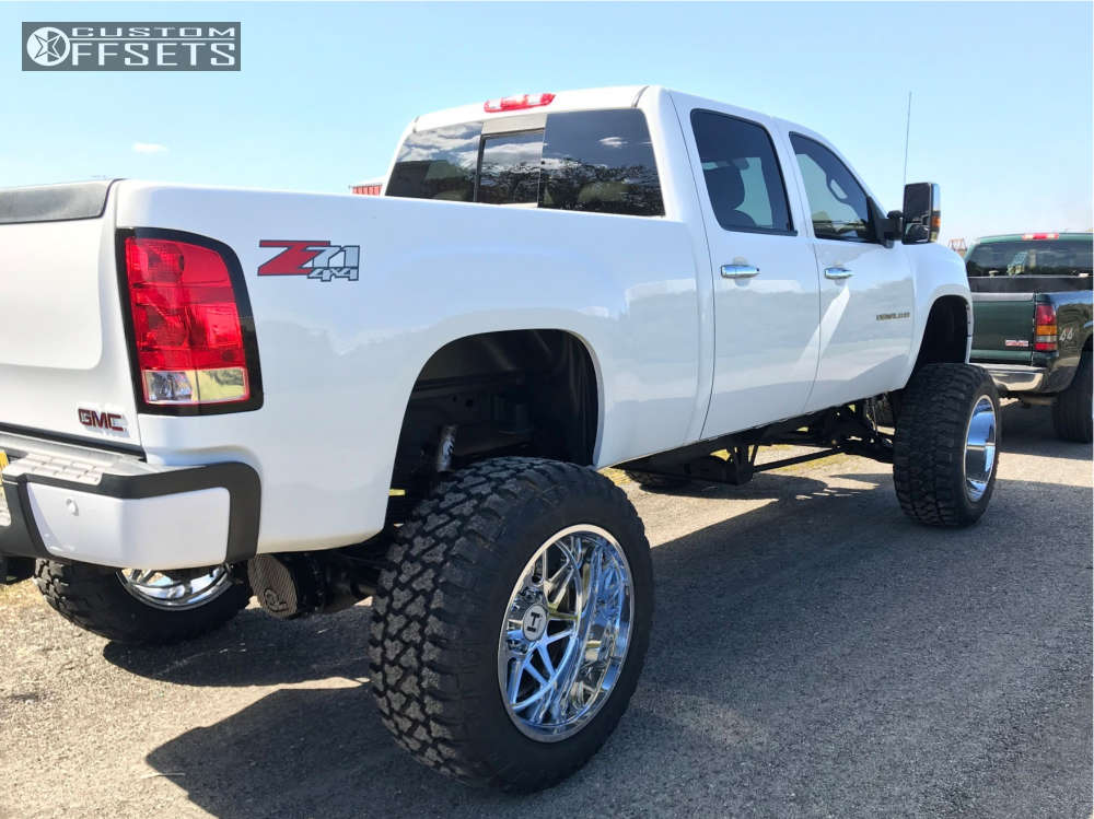 2012 GMC Sierra 3500 HD with 24x14 76 Hostile Sprocket and 40/15.5R24