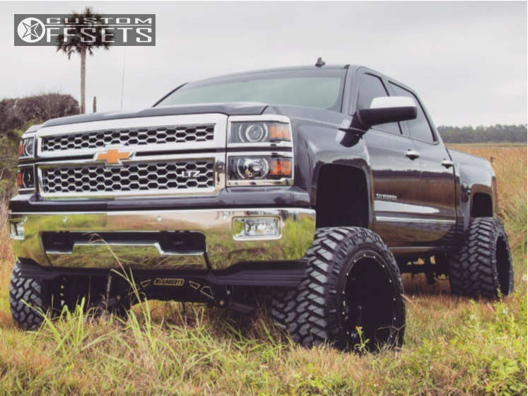 2014 Chevrolet Silverado 1500 with 22x14 76 Fuel Hostage and 375/45R22