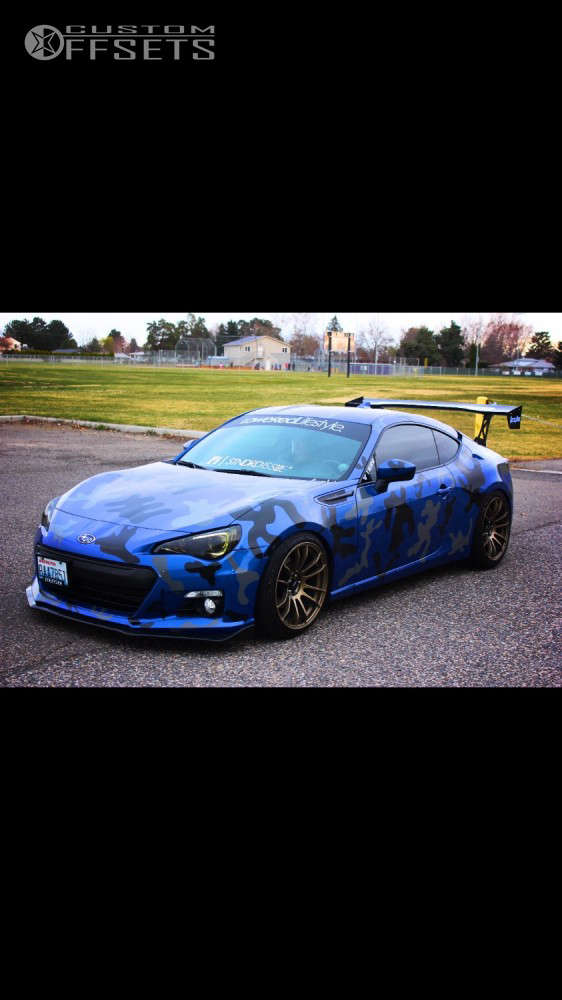 16 Subaru Brz With 18x9 5 38 Avid1 Av And 225 30r18 Federal Ss595 And Coilovers Custom Offsets