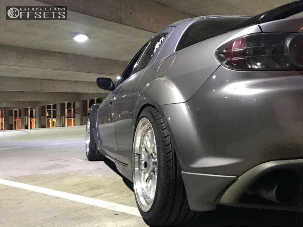 2004 Mazda RX-8 with 18x9.5 22 Varrstoen Es7 and 245/40R18 Sunfull Sf ...