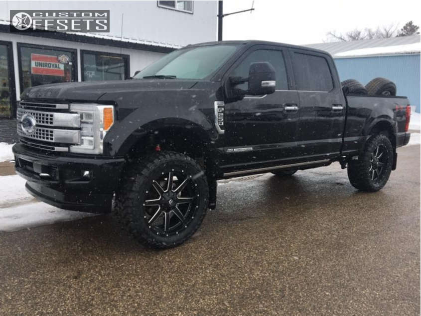 2018 Ford F-250 Super Duty with 24x10 20 Fuel Maverick D538 and 37