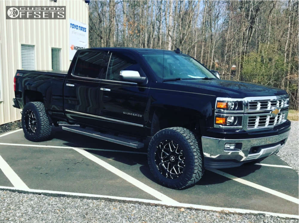 2015 Chevrolet Silverado 1500 with 20x10 19 Hostile Sprocket and 295