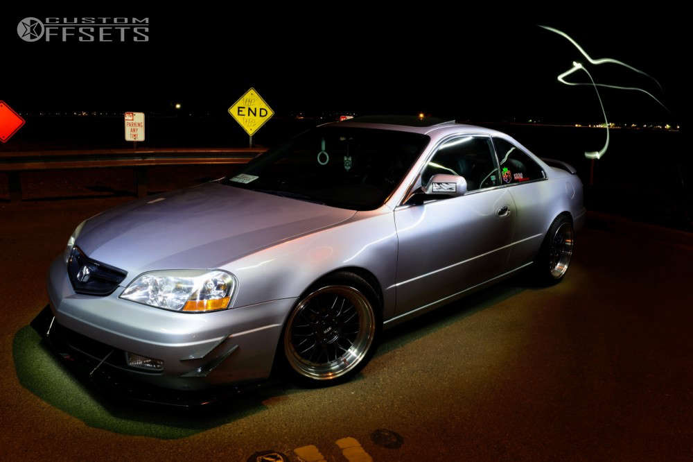 2001 Acura CL with 18x8.5 30 STR 601 and 245/35R18 Pirelli Pzero and