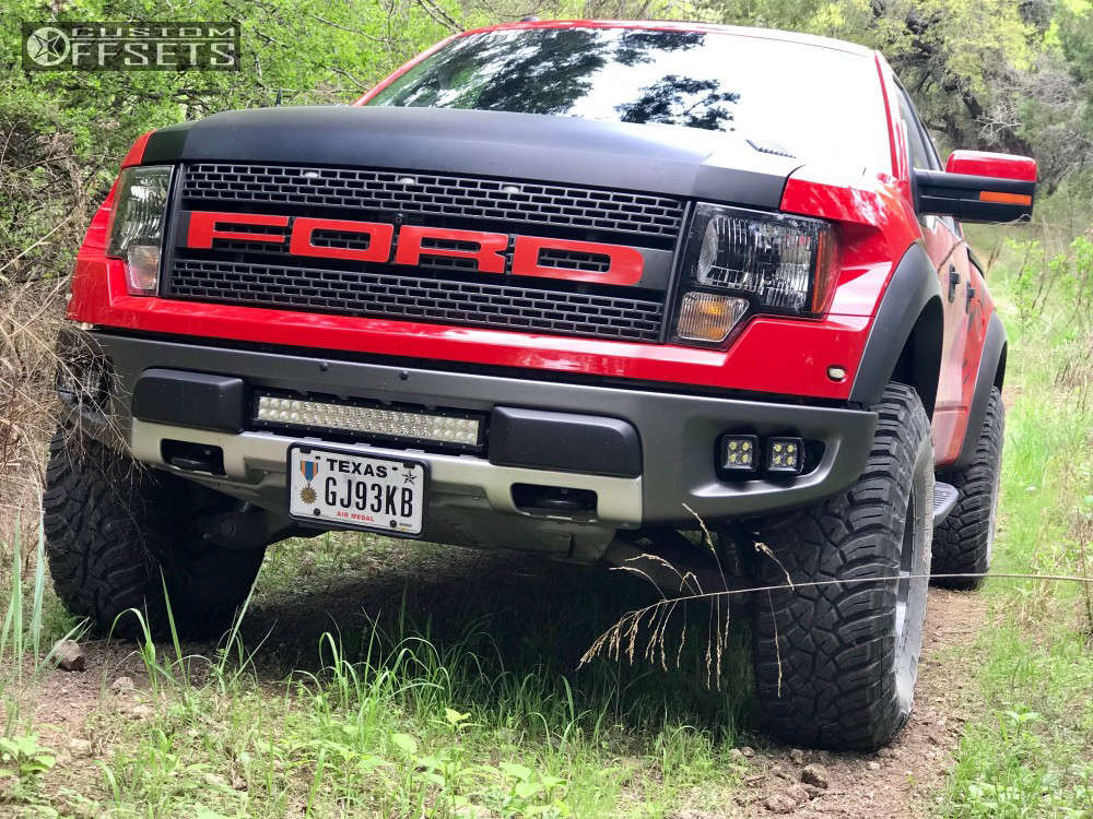 2012 Ford Raptor with 17x9 -12 Fuel Sledge and 37/12.5R17 General ...