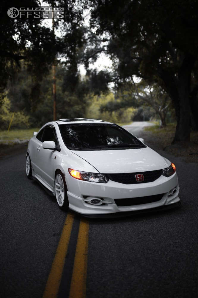 2009 Honda Civic with 17x9 35 Vordoven Forme 9 and 245/40R17 Hankook ...