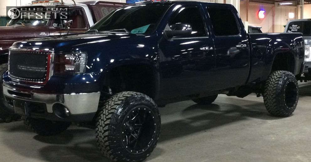 2008 GMC Sierra 2500 HD with 20x14 -76 Fuel Maverick and 35/12.5 ...