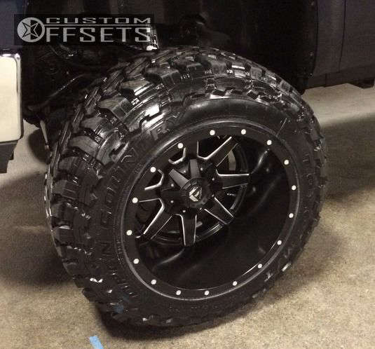 2008 GMC Sierra 2500 HD with 20x14 -76 Fuel Maverick and 35/12.5 ...
