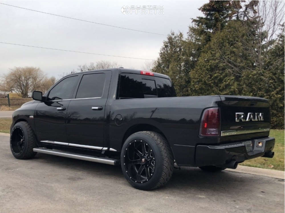 2017 Ram 1500 with 22x12 -44 Ballistic Rage and 305/45R22 Nitto NT420V ...