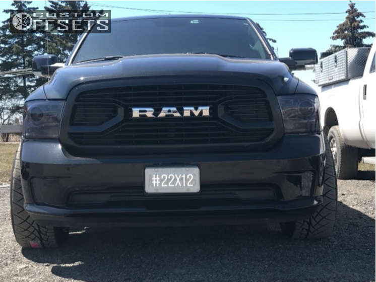 2017 Ram 1500 with 22x12 -44 Ballistic Rage and 305/45R22 Nitto NT420V ...
