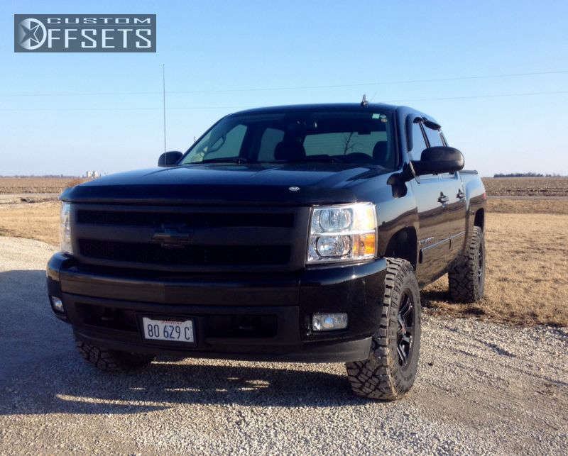 2008 Chevrolet Silverado 1500 with 17x9.5 -6 MB Wheels TKO and 33/11 ...