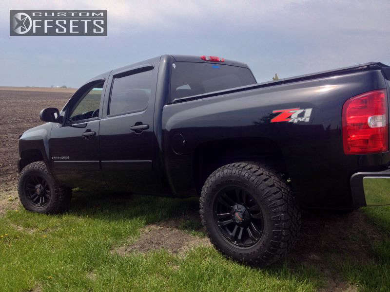2008 Chevrolet Silverado 1500 with 17x9.5 -6 MB Wheels TKO and 33/11 ...