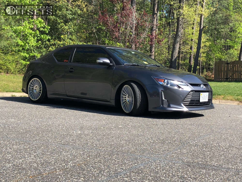 2015 Scion TC with 18x9.5 35 Rotiform IND and 225/20R18 Toyo Tires ...