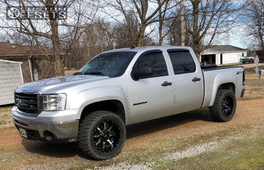 2010 GMC Sierra 1500 with 20x10 -24 Moto Metal Mo970 and 33