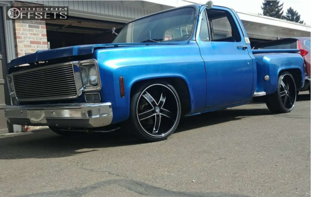 1976 Chevrolet C10 with 20x8.5 13 Gima Sigma 5 and 225/35R20
