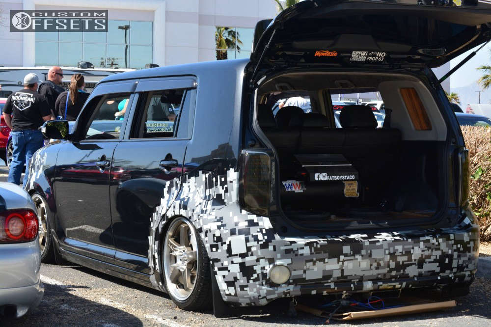 2008 Scion XB with 17x7 45 Enkei Ev5 and 205/40R17 Delinte D7 Thunder