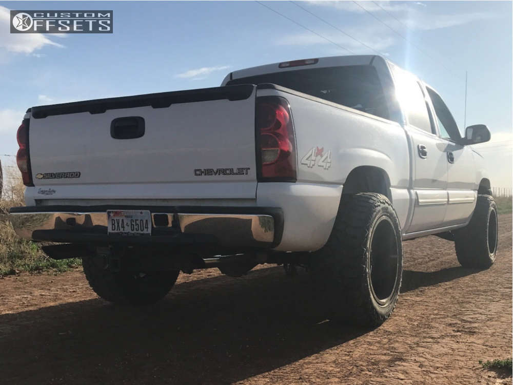 2005 Chevrolet Silverado 1500 with 20x12 -51 Vision Rage and 305/55R20 ...