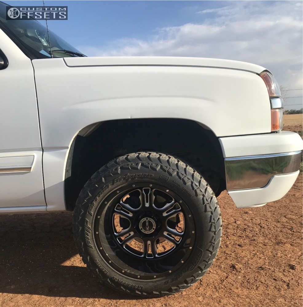 2005 Chevrolet Silverado 1500 with 20x12 -51 Vision Rage and 305/55R20 ...