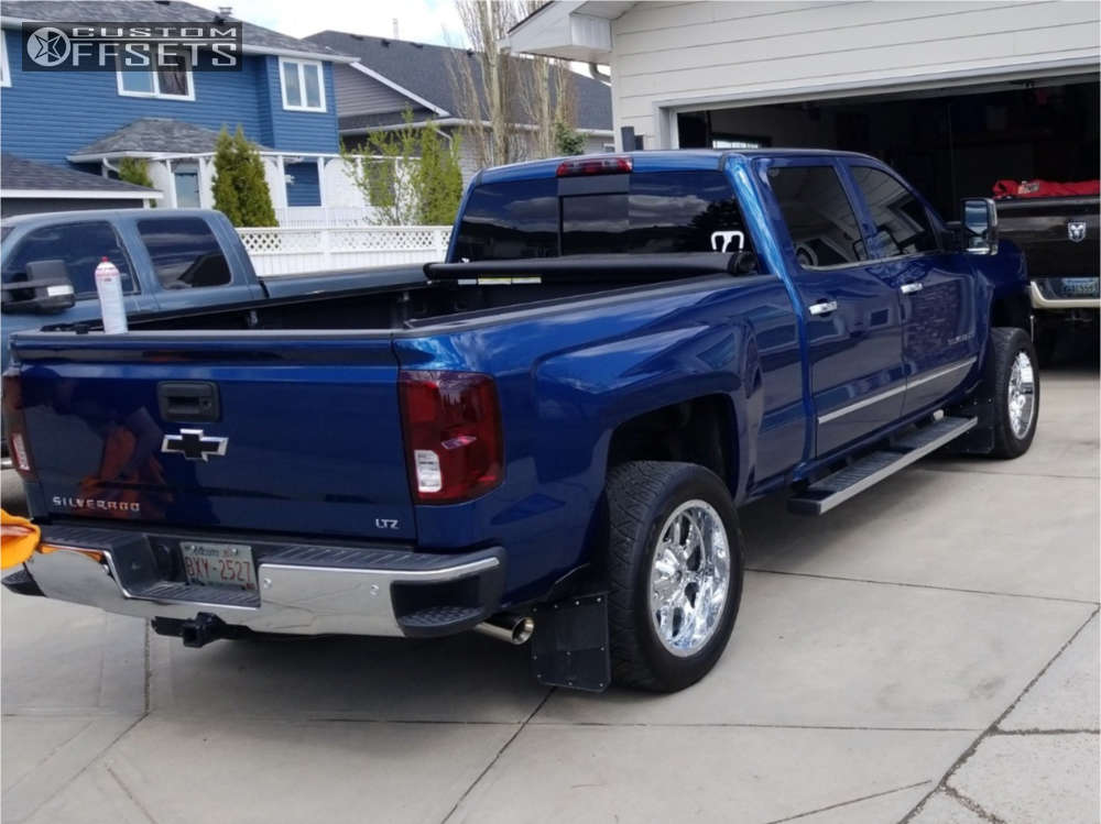 2018 Chevrolet Silverado 1500 with 20x10 24 Fuel Krank and 305/50R20