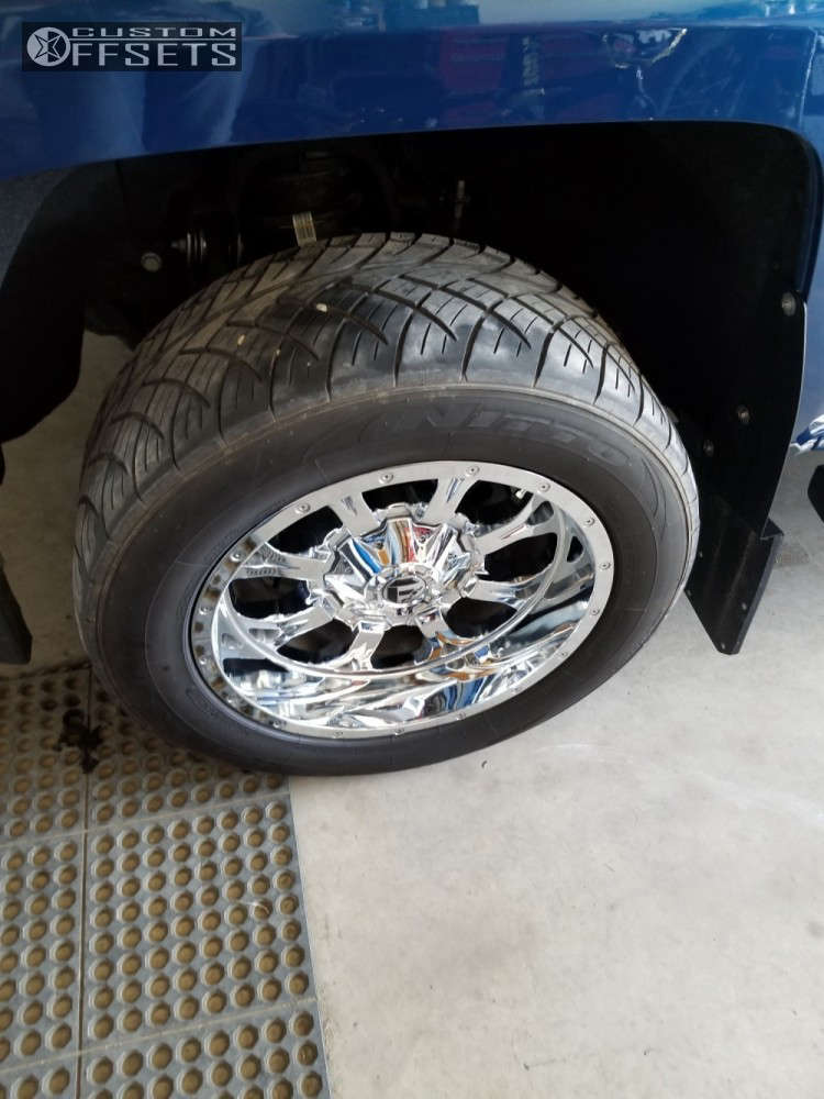 2018 Chevrolet Silverado 1500 with 20x10 24 Fuel Krank and 305/50R20