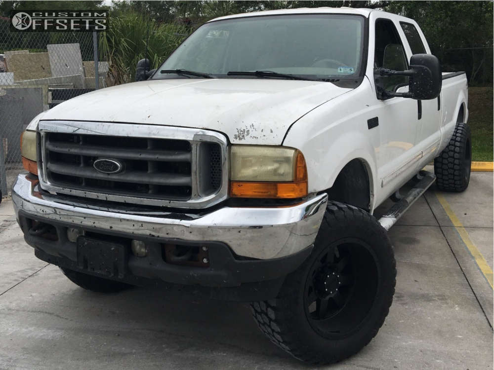 2001 Ford F350 Super Duty with 20x12 44 Gear OffRoad 726b and 35/12
