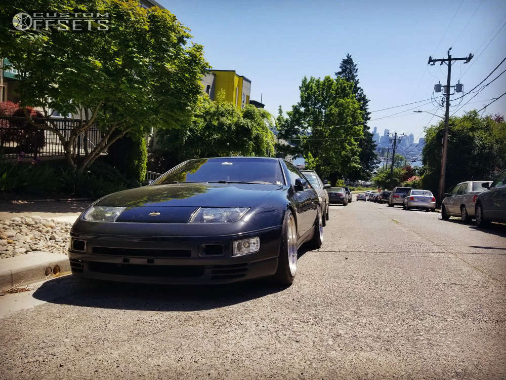 1992 Nissan 300ZX with 18x9.5 22 ESR Sr01 and 225/45R18