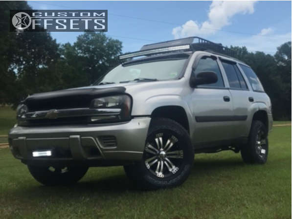 2005 Chevrolet Trailblazer with 17x8 22 Incubus Poltergeist and 265/70R17 Goodyear  Wrangler Trailrunner A/t and Suspension Lift 3