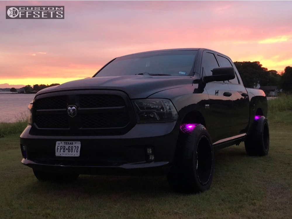 2013 Ram 1500 with 20x12 -51 Vision Rage and 305/50R20 Nitto NT420V and ...