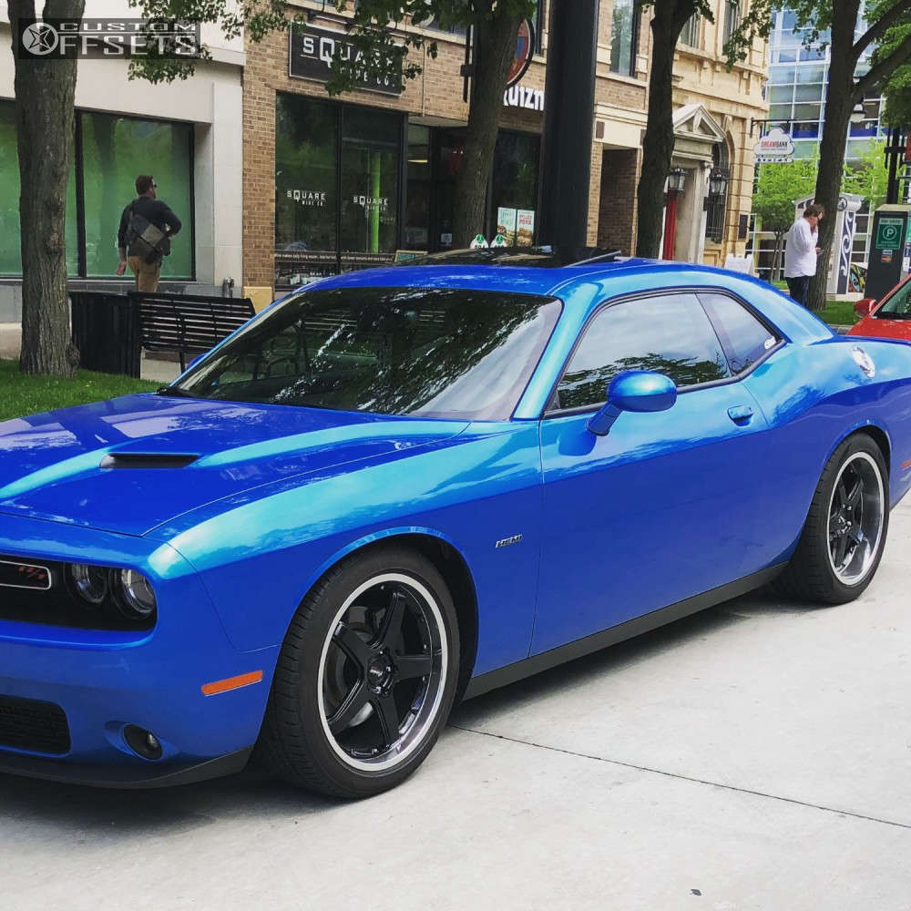 2016 Dodge Challenger with 20x9.5 15 Advanti Racing Traktion and 245 ...