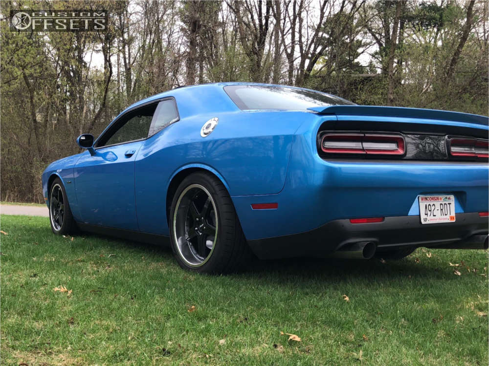 2016 Dodge Challenger with 20x9.5 15 Advanti Racing Traktion and 245 ...