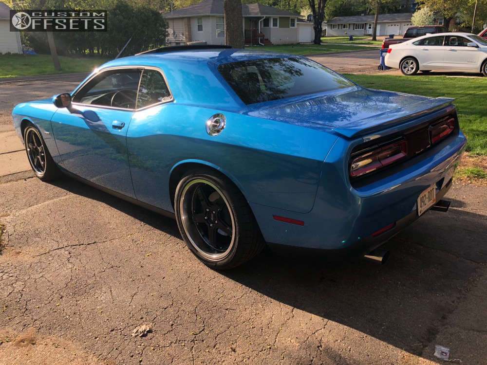 2016 Dodge Challenger with 20x9.5 15 Advanti Racing Traktion and 245 ...