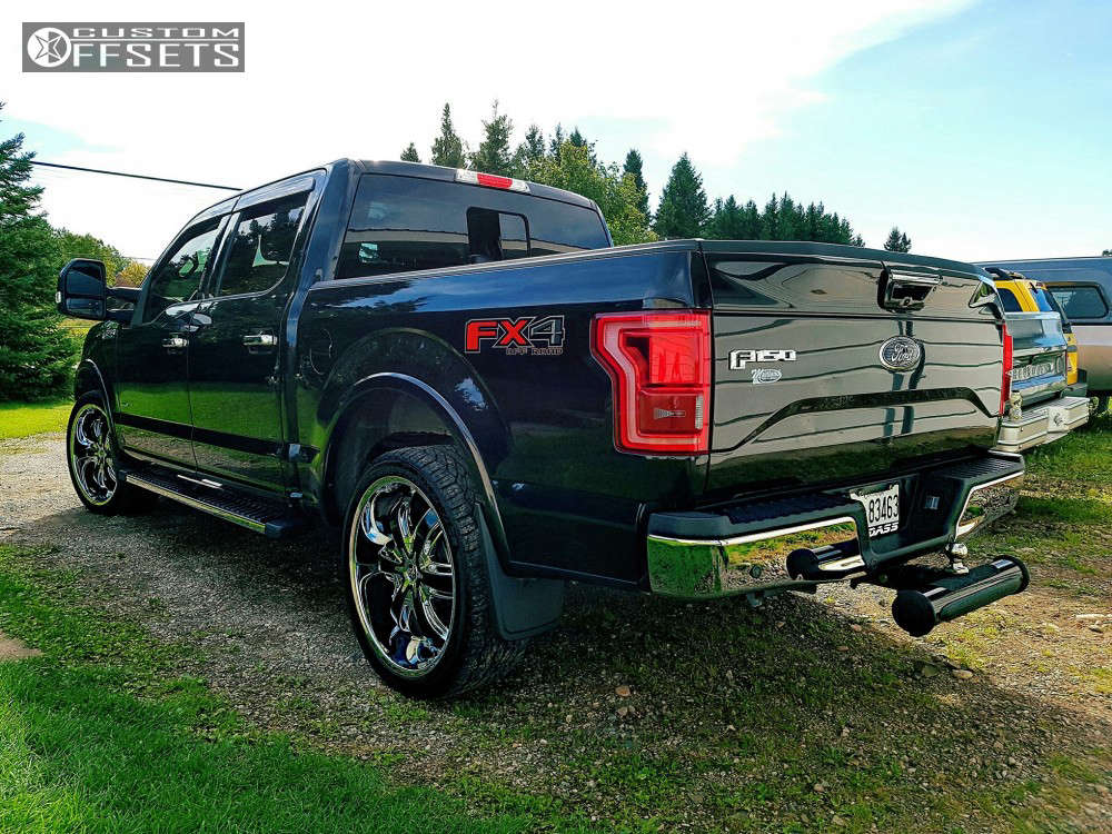 2015 Ford F-150 with 24x10 35 Diablo Razor and 305/35R24 Falken Ziex ...