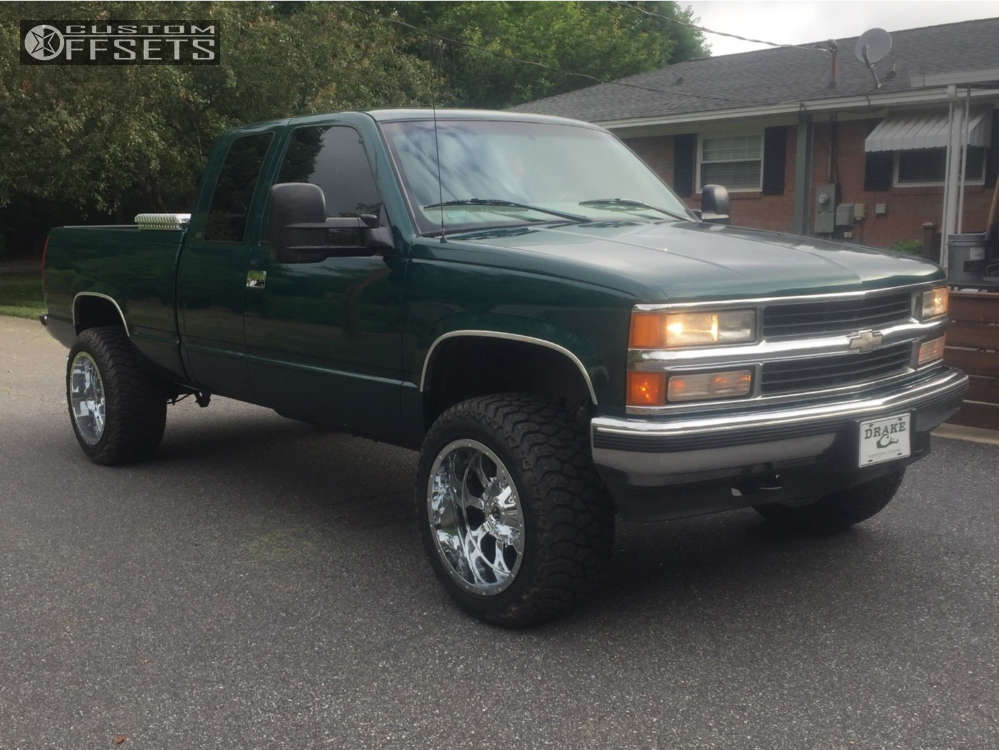 1997 Chevrolet K1500 with 20x12 44 Fuel Krank and 285/55R20 AMP Mud
