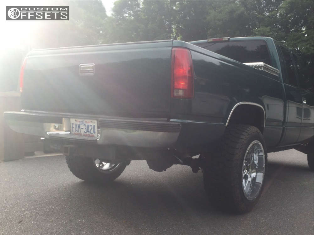 1997 Chevrolet K1500 with 20x12 44 Fuel Krank and 285/55R20 AMP Mud