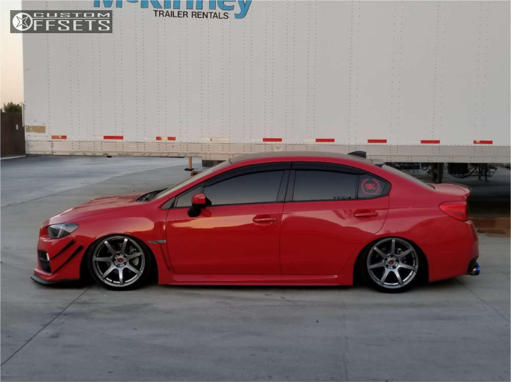 work emotion T7R 【225/40R18】（2017 Subaru WRX with 18x9.5