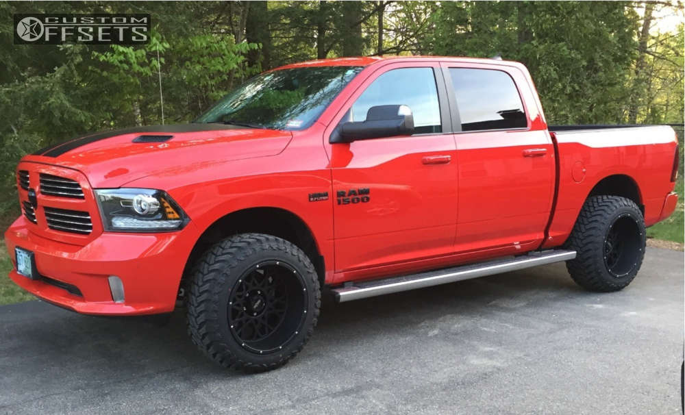 2016 Ram 1500 with 20x12 -51 Vision Rocker and 33/12.5R20 Atturo Trail ...