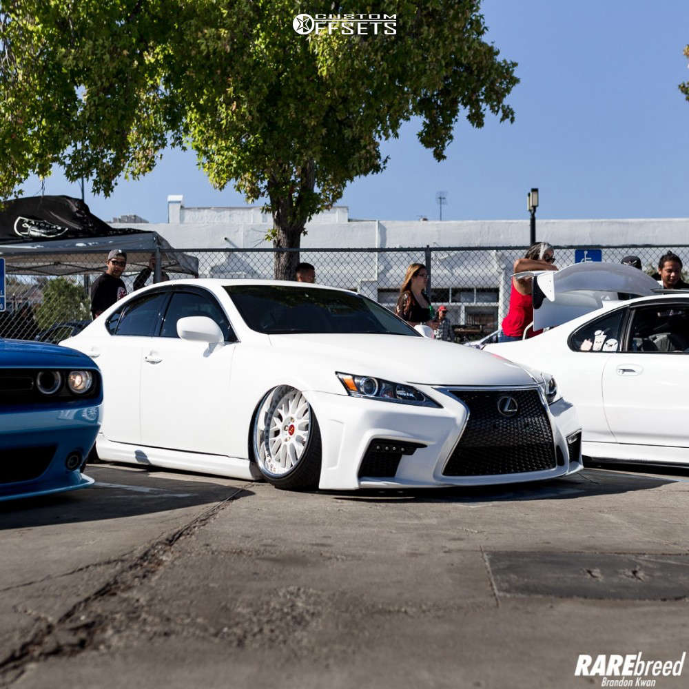 2006 Lexus IS250 with 19x9.5 20 Work VS XX and 225/35R19 Achilles Atr Sport  and Air Suspension | Custom Offsets, image size:1000x1000