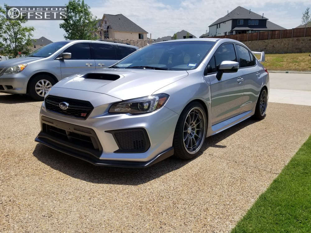 2018 Subaru WRX STI with 18x9.5 40 Enkei NT03M and 245/40R18