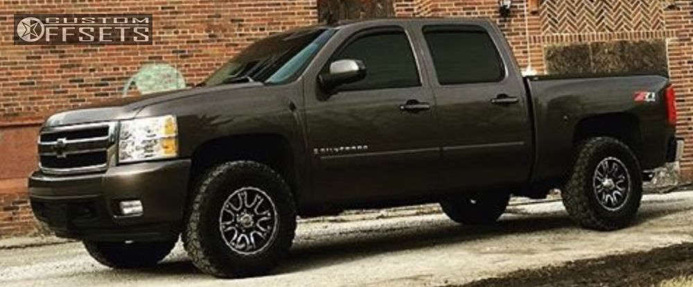 2007 Chevrolet Silverado 1500 with 17x8.5 0 MB Wheels Stroker and 285 ...