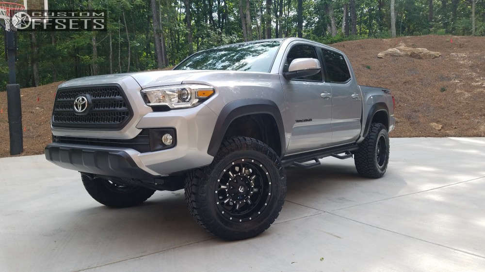 2017 Toyota Tacoma with 18x9 -12 Fuel Krank and 275/70R18
