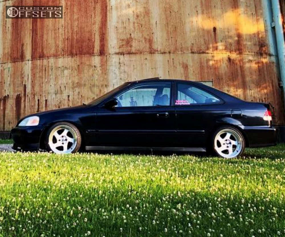 2000 Honda Civic with 16x8 20 Whistler Kr1 and 195/45R16 Yokohama