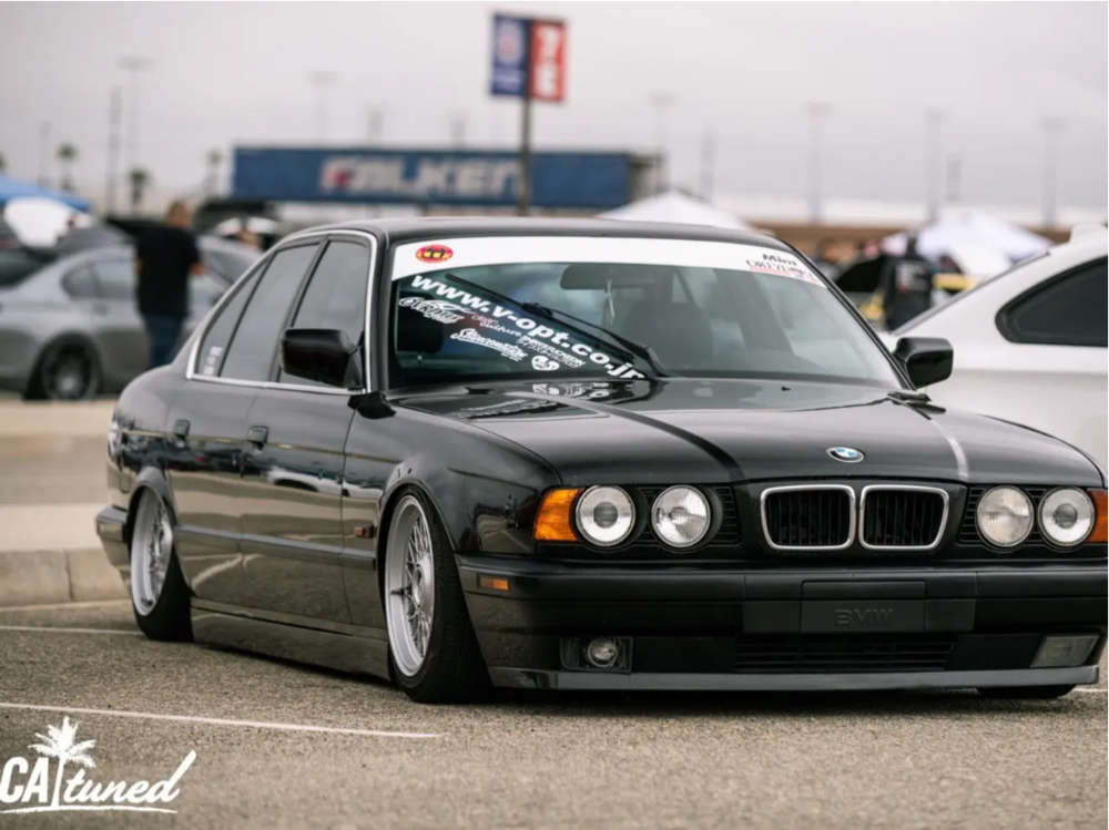 1995 BMW 525i with 16x8 18 BBS RZ and 205/45R16 Hankook