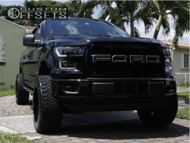 2017 Ford F-150 with 22x12 -44 Axe Offroad Ax2.0 and 35/12.5