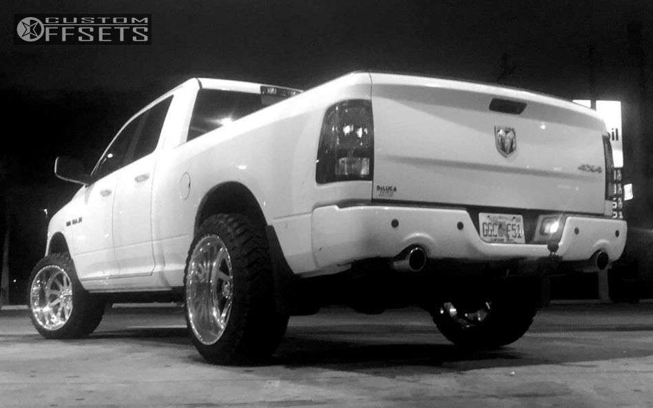 2010 Ram 1500 with 22x12 40 American Force BURNOUT SS and 33/12.5R22