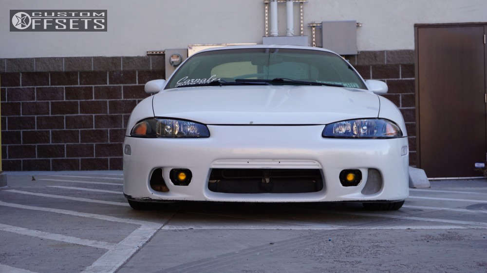 1997 Mitsubishi Eclipse with 18x9 35 Enkei RPF1 and 225/40R18